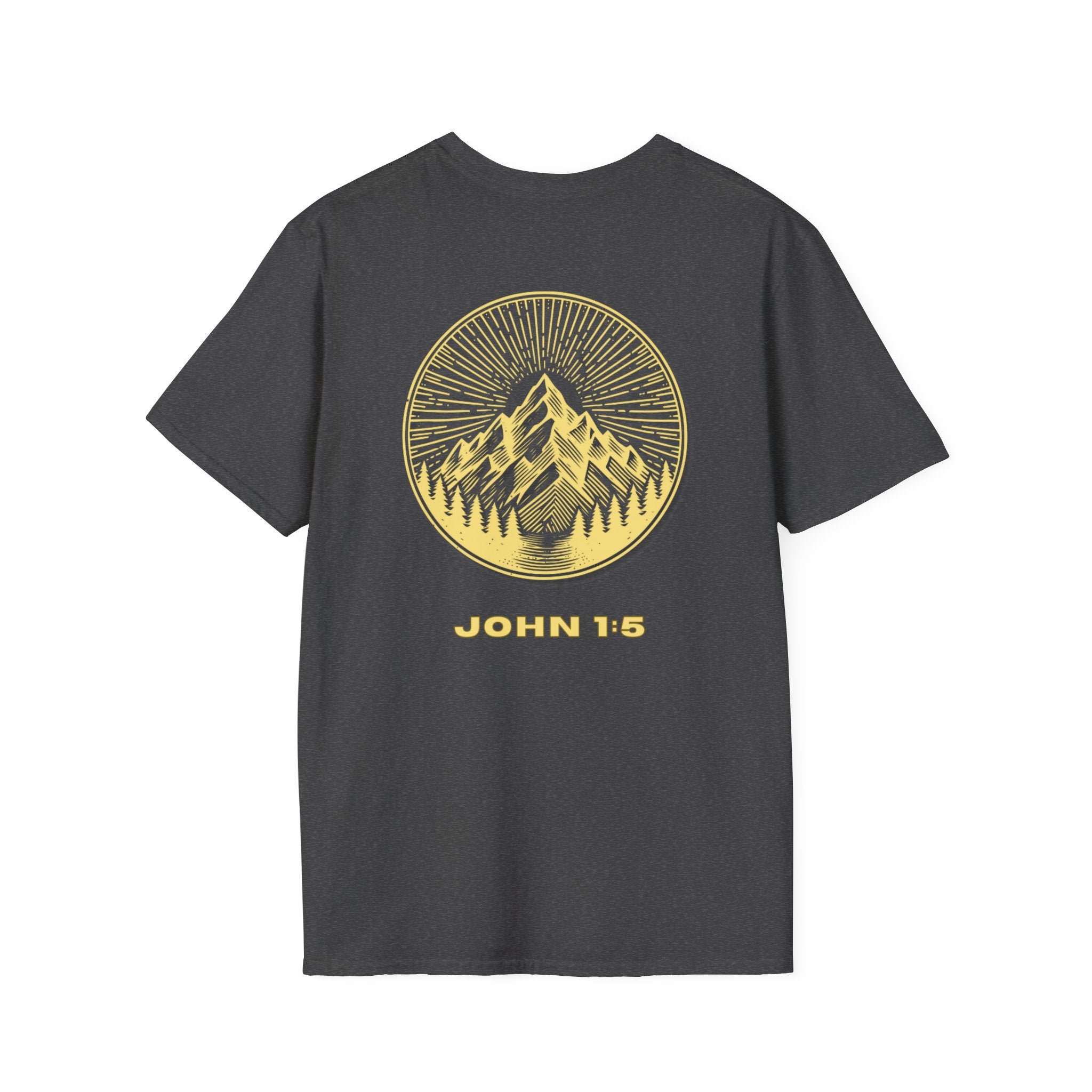 Be Their Light Mountain T-Shirt, Unisex Tee, Faith-Based Apparel, Christian Message Shirt