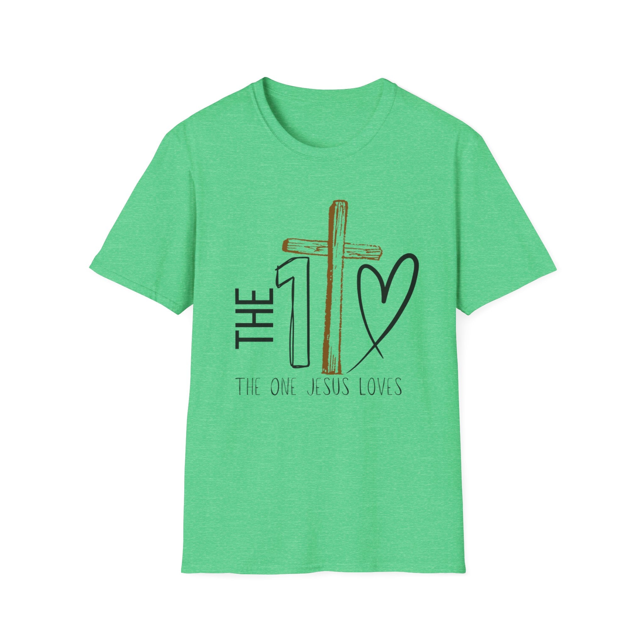 The One Jesus Loves Christian T-Shirt |Cross Graphic Shirt