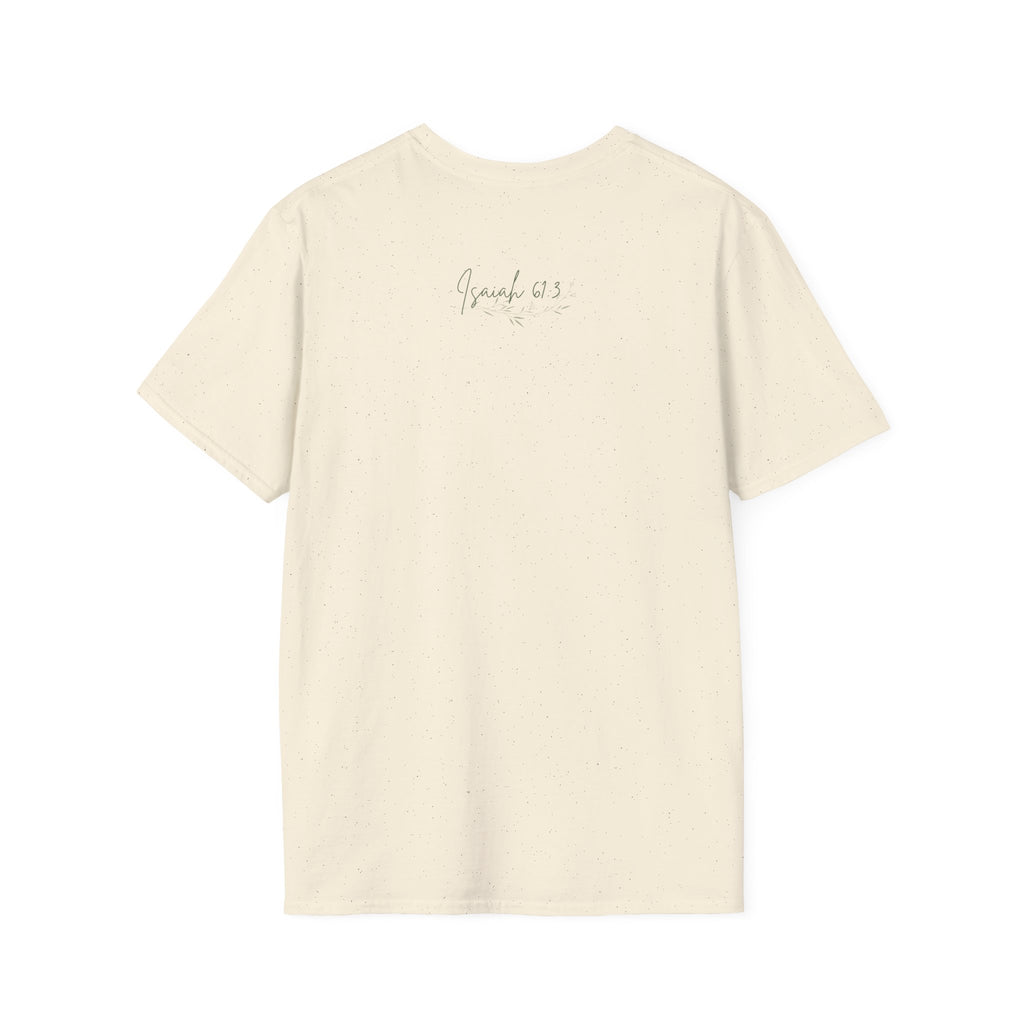 Garment of Praise Christian T-Shirt | Isaiah 61:3 Faith-Based Tee | Ivy Wreath Graphic Shirt