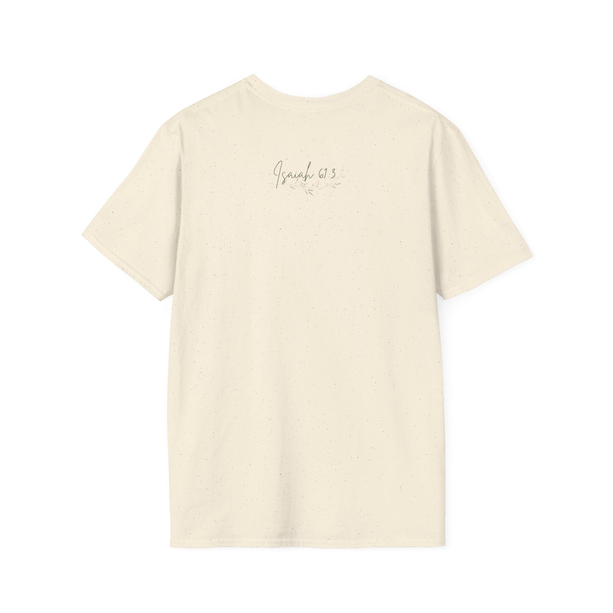 Garment of Praise Christian T-Shirt | Isaiah 61:3 Faith-Based Tee | Ivy Wreath Graphic Shirt