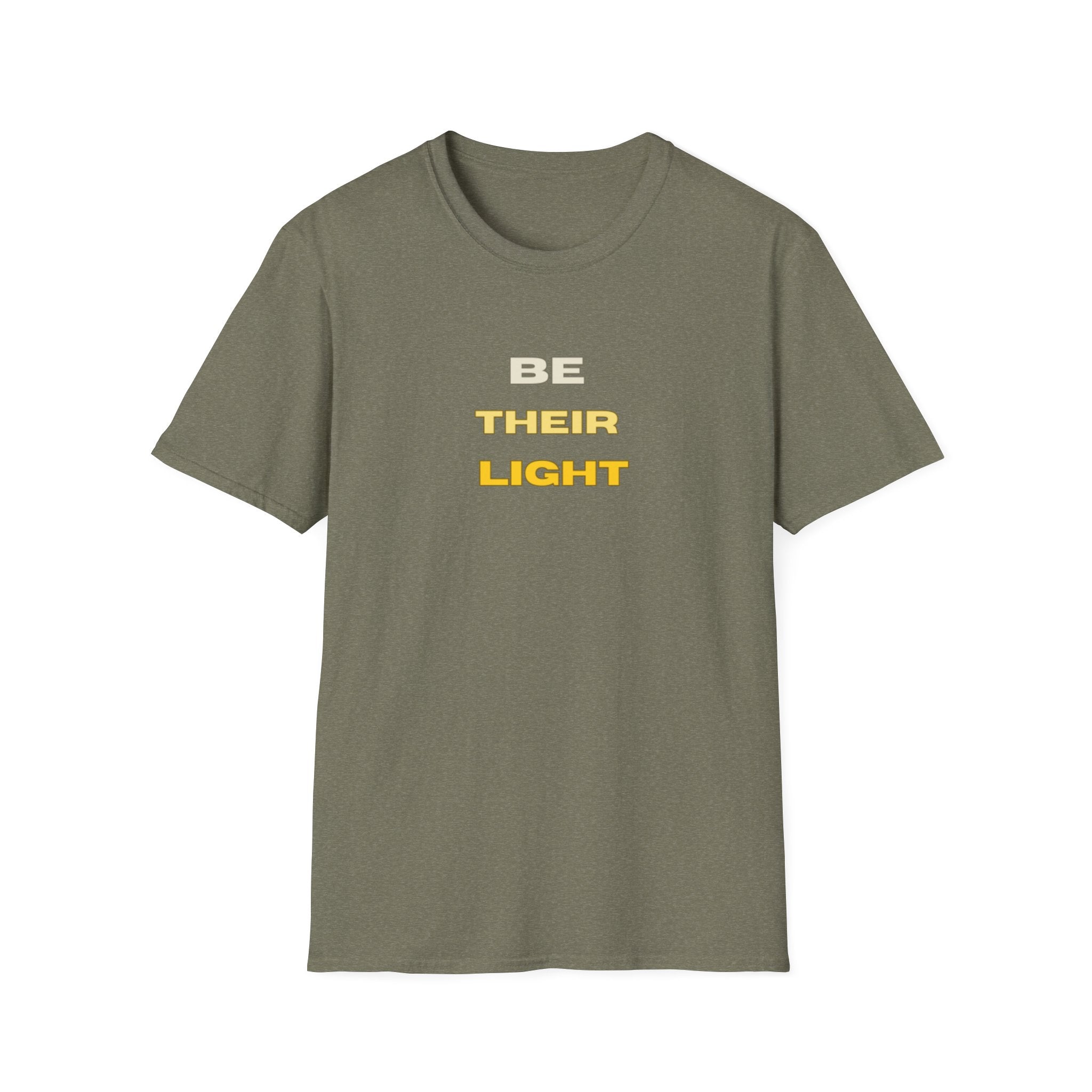 Be Their Light Mountain T-Shirt, Unisex Tee, Faith-Based Apparel, Christian Message Shirt