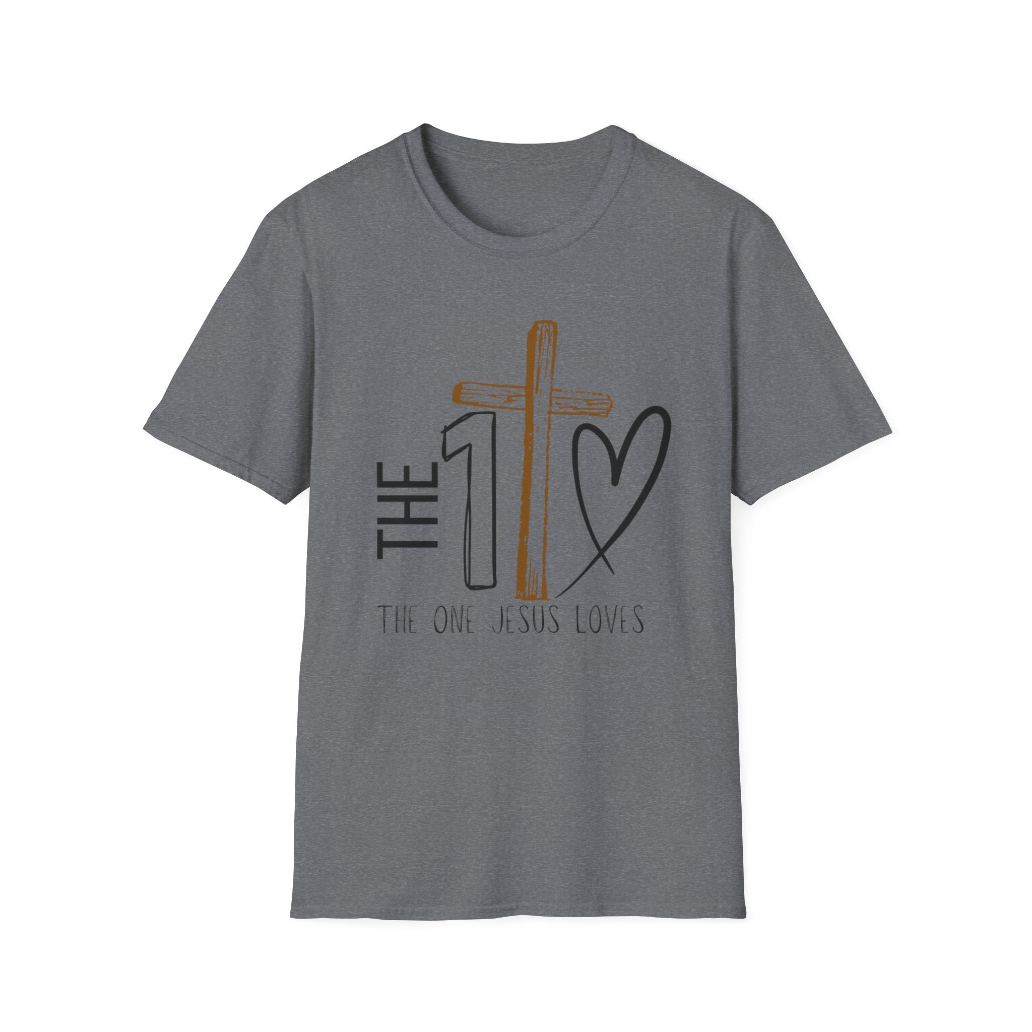 The One Jesus Loves Christian T-Shirt |Cross Graphic Shirt