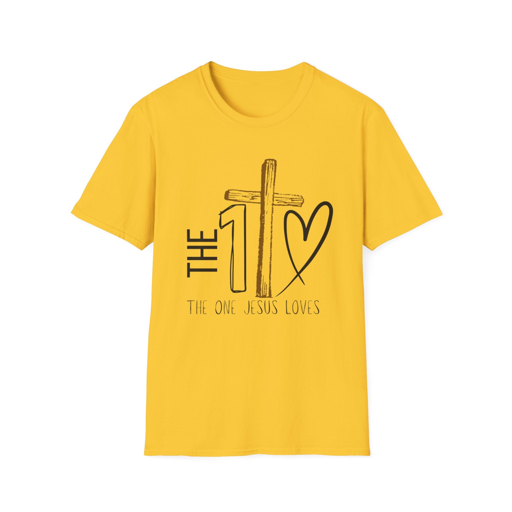 The One Jesus Loves Christian T-Shirt |Cross Graphic Shirt
