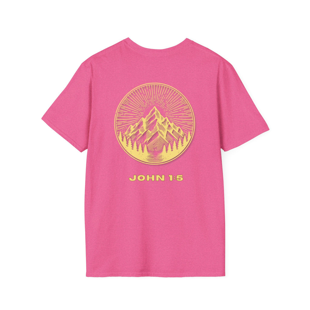 Be Their Light Mountain T-Shirt, Unisex Tee, Faith-Based Apparel, Christian Message Shirt