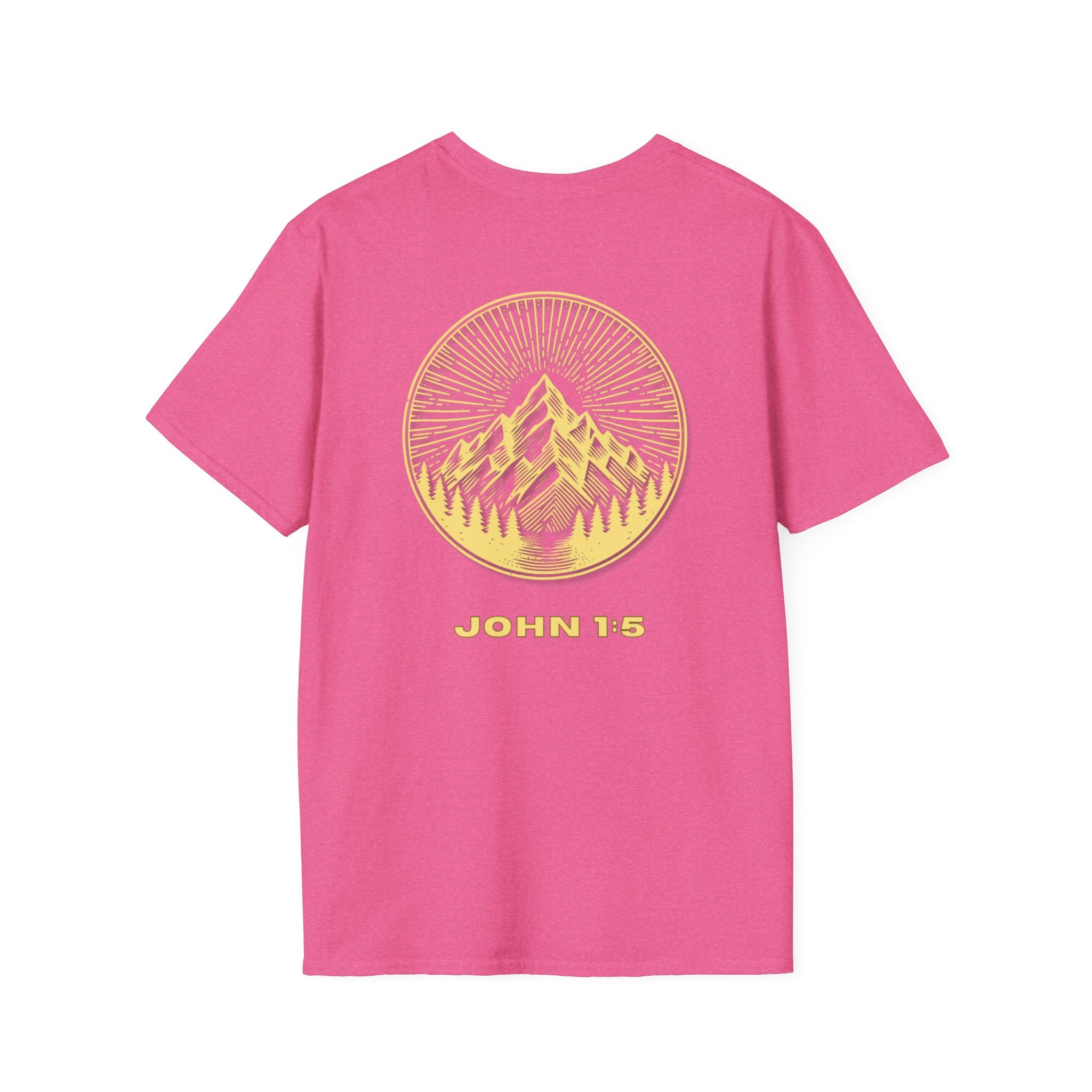 Be Their Light Mountain T-Shirt, Unisex Tee, Faith-Based Apparel, Christian Message Shirt