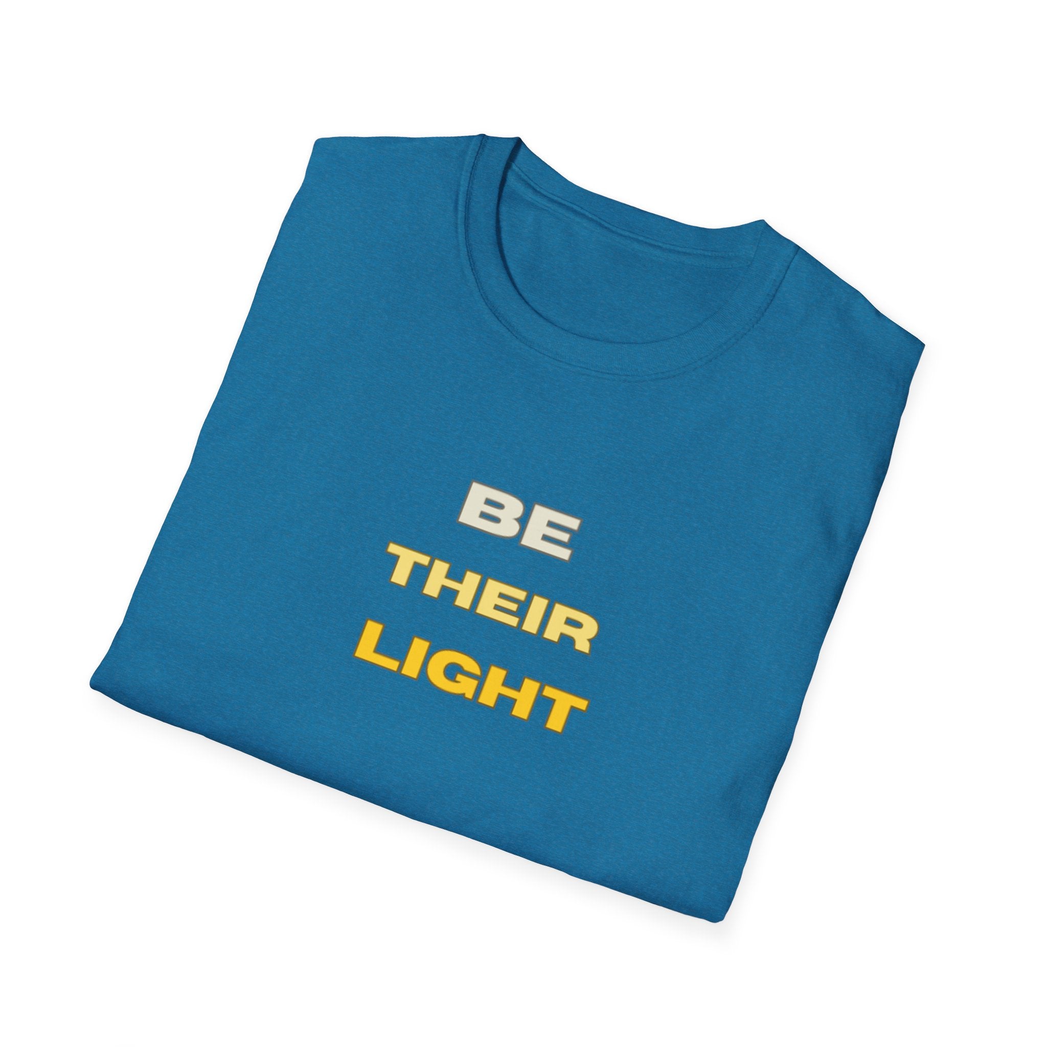 Be Their Light Mountain T-Shirt, Unisex Tee, Faith-Based Apparel, Christian Message Shirt