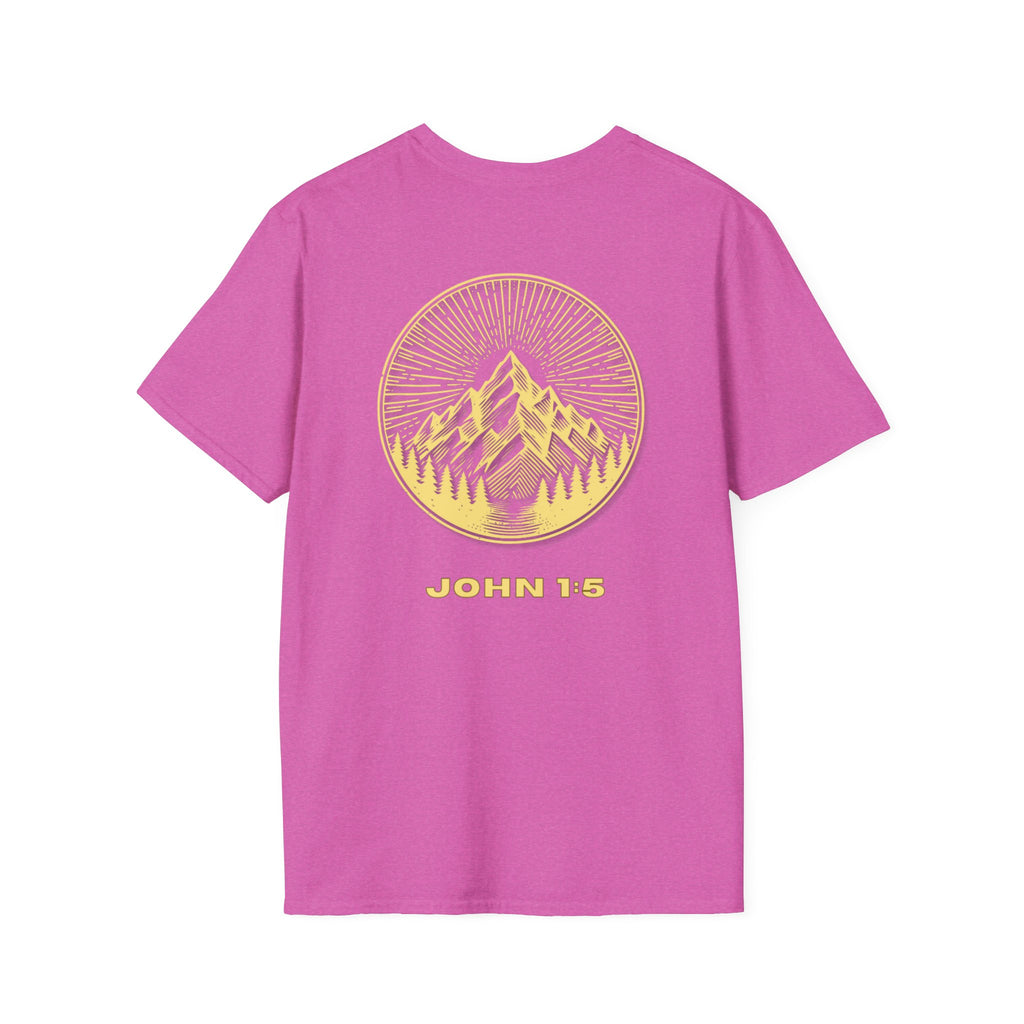 Be Their Light Mountain T-Shirt, Unisex Tee, Faith-Based Apparel, Christian Message Shirt