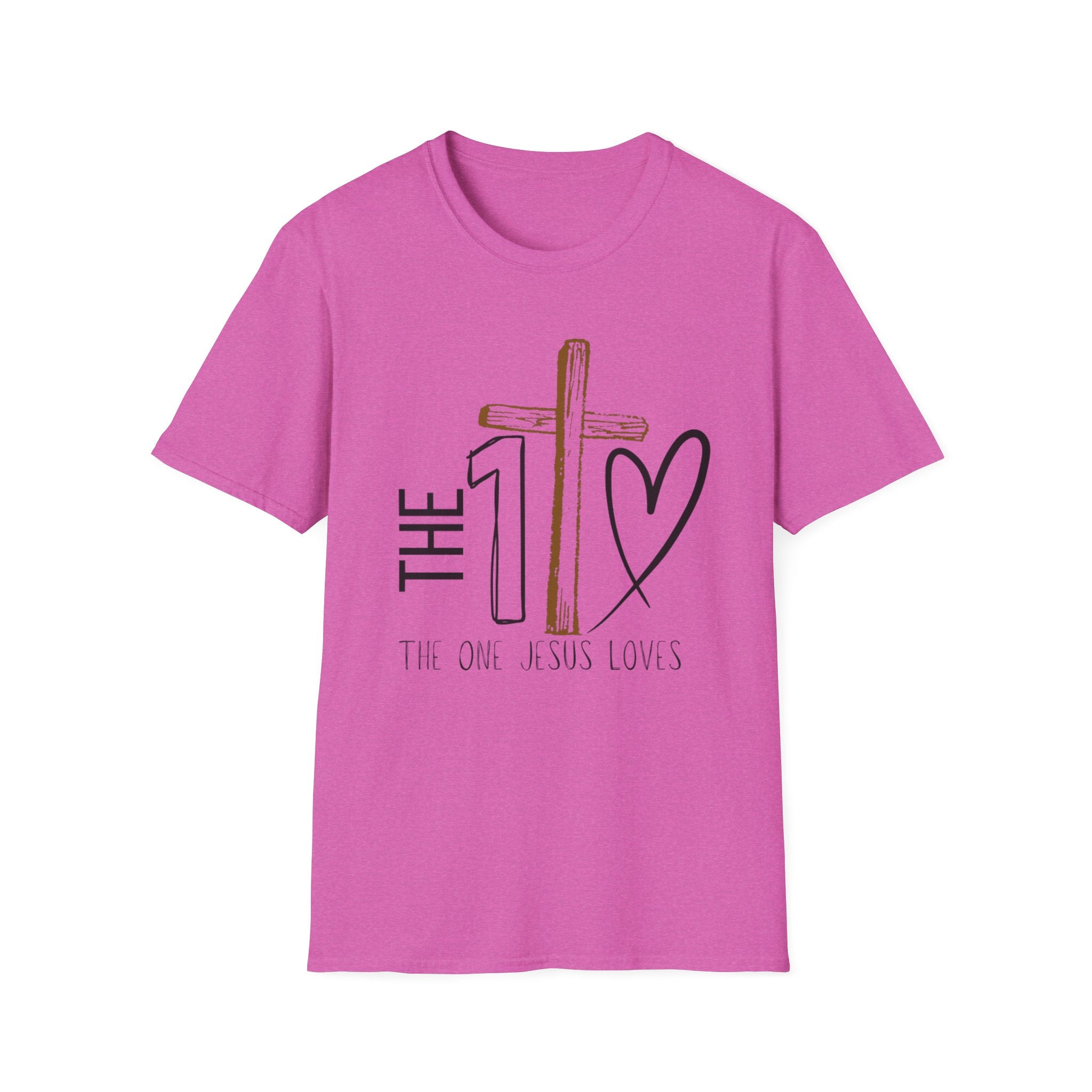 The One Jesus Loves Christian T-Shirt |Cross Graphic Shirt