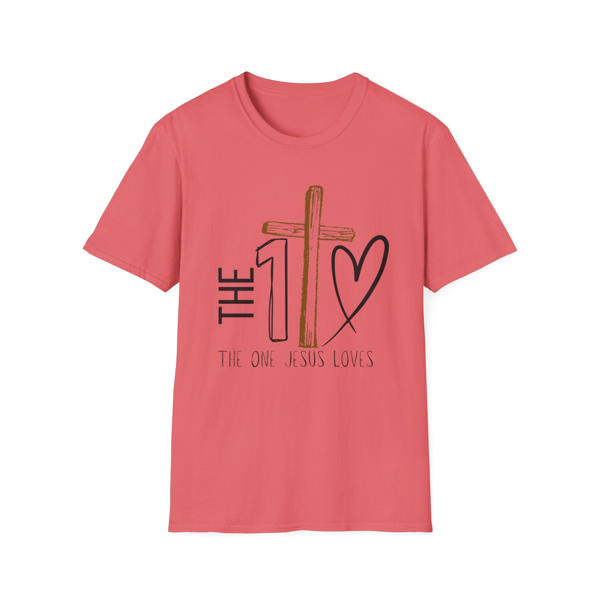 The One Jesus Loves Christian T-Shirt |Cross Graphic Shirt