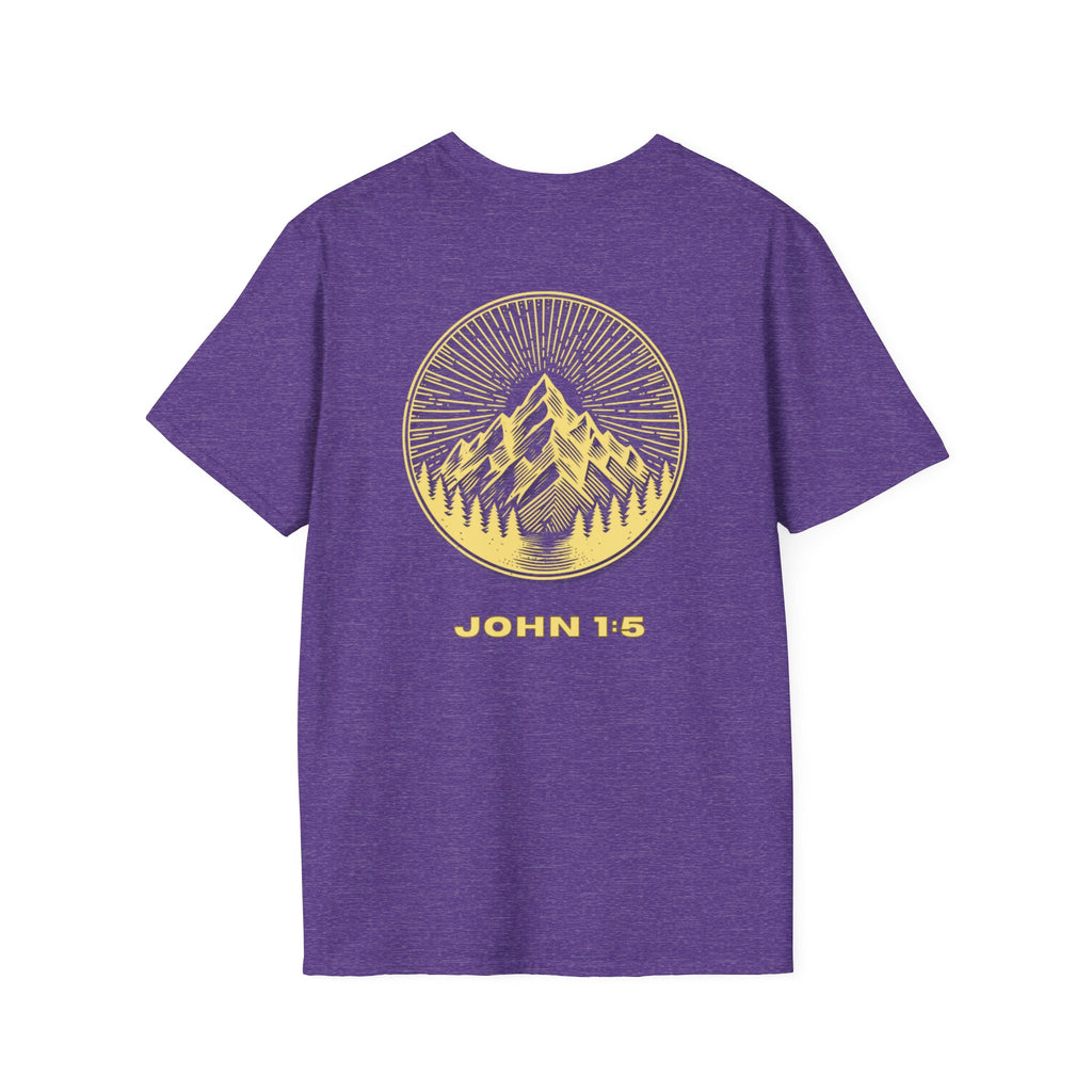 Be Their Light Mountain T-Shirt, Unisex Tee, Faith-Based Apparel, Christian Message Shirt