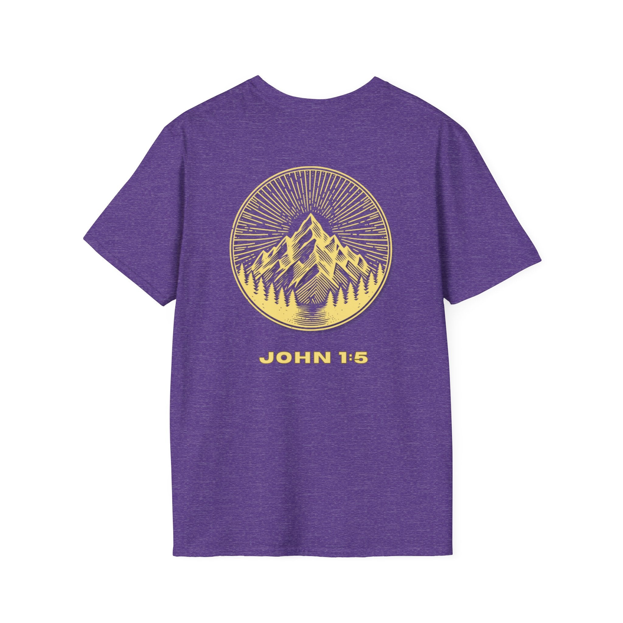 Be Their Light Mountain T-Shirt, Unisex Tee, Faith-Based Apparel, Christian Message Shirt