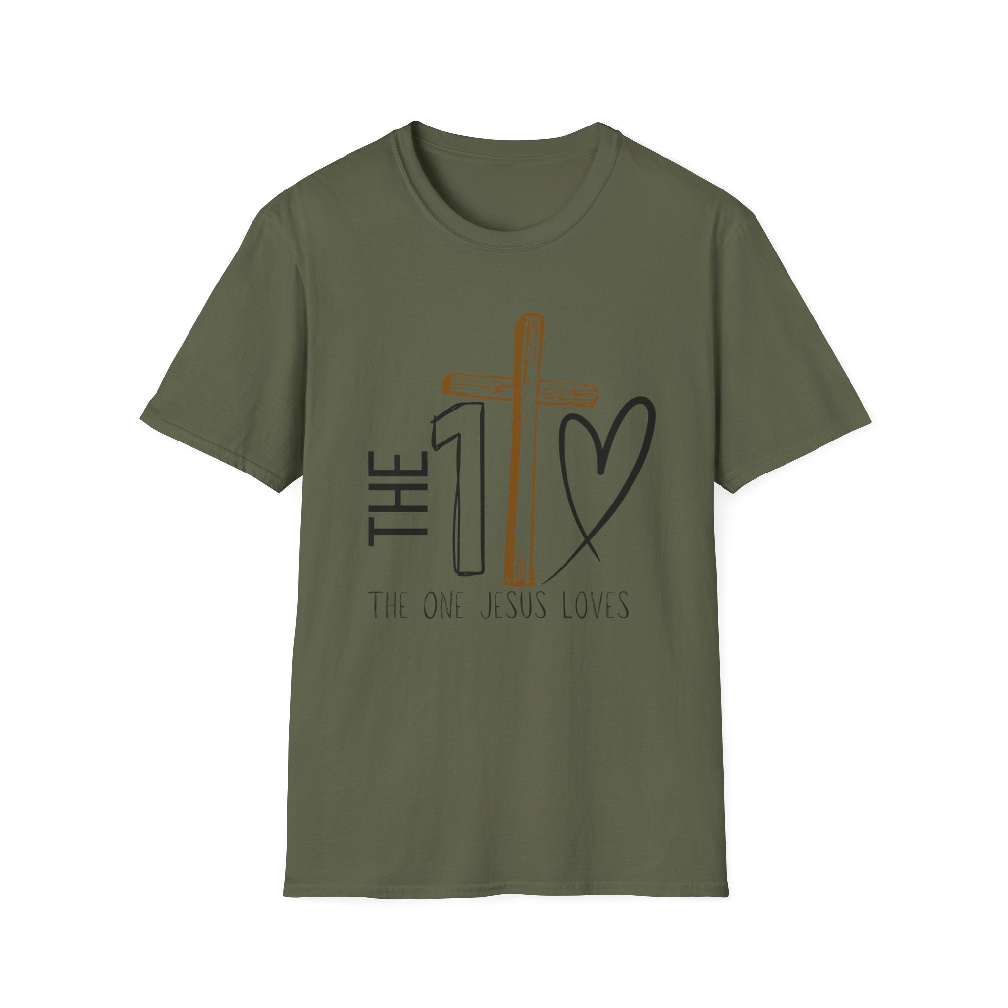 The One Jesus Loves Christian T-Shirt |Cross Graphic Shirt
