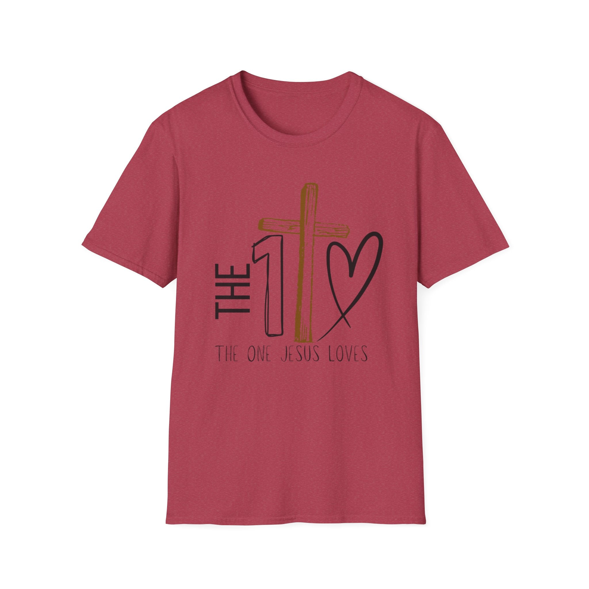 The One Jesus Loves Christian T-Shirt |Cross Graphic Shirt