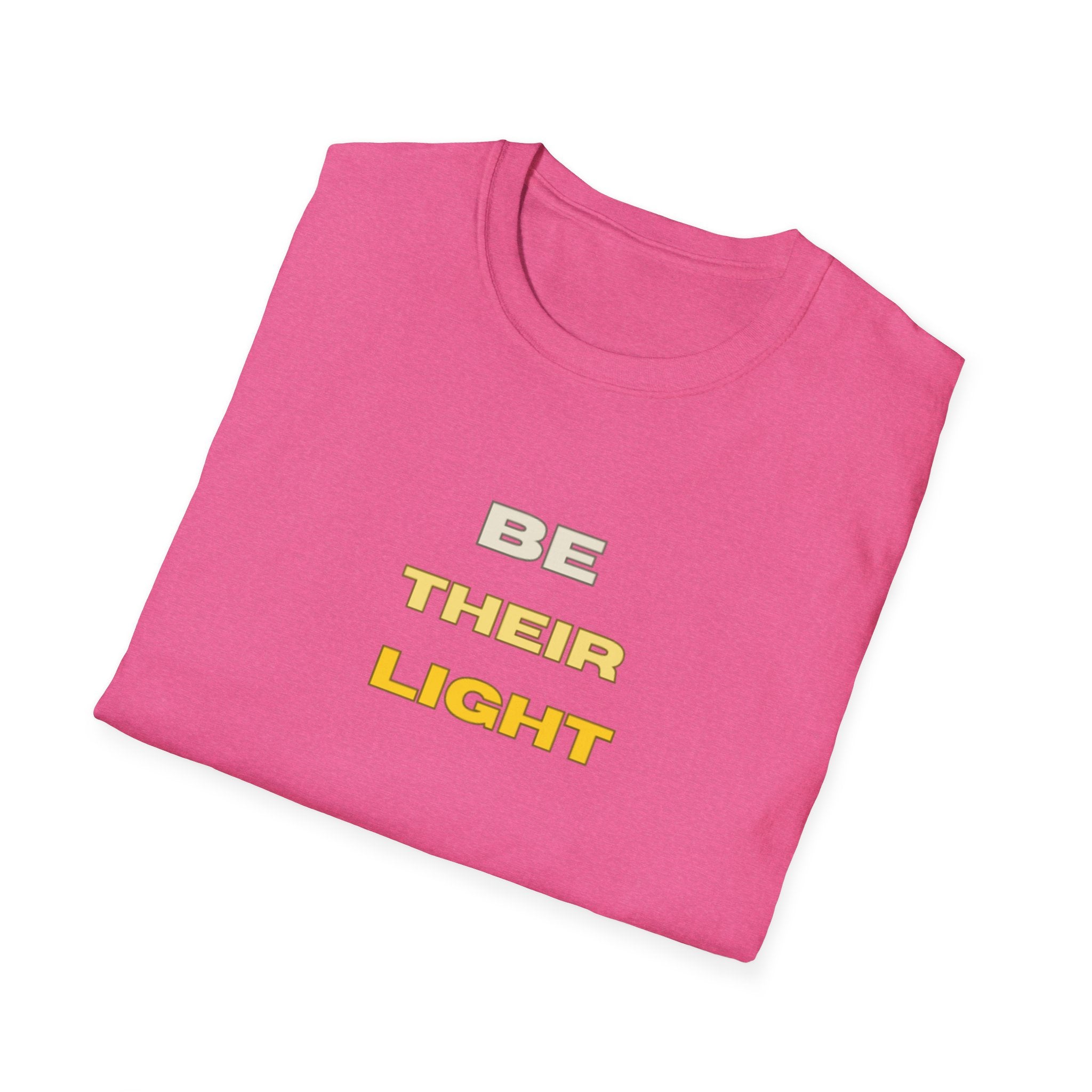 Be Their Light Mountain T-Shirt, Unisex Tee, Faith-Based Apparel, Christian Message Shirt