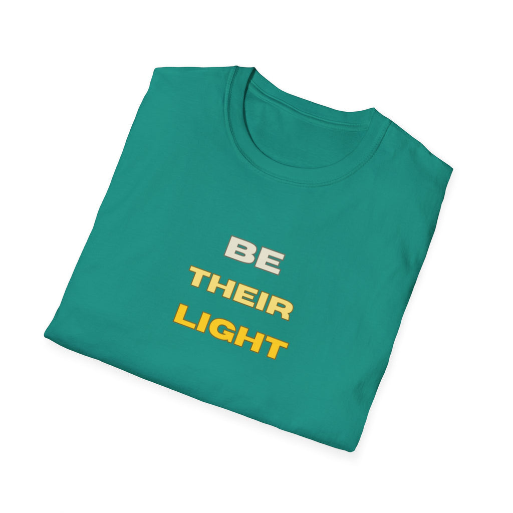Be Their Light Mountain T-Shirt, Unisex Tee, Faith-Based Apparel, Christian Message Shirt