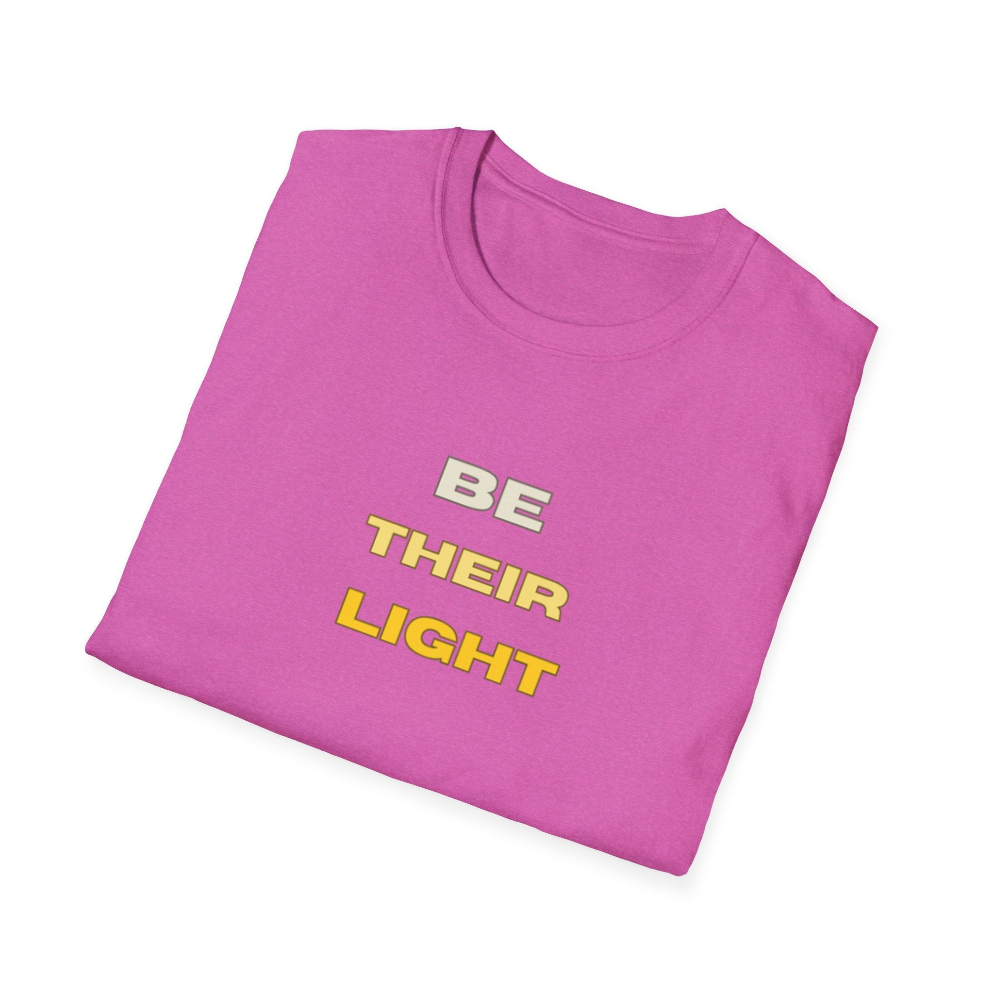 Be Their Light Mountain T-Shirt, Unisex Tee, Faith-Based Apparel, Christian Message Shirt