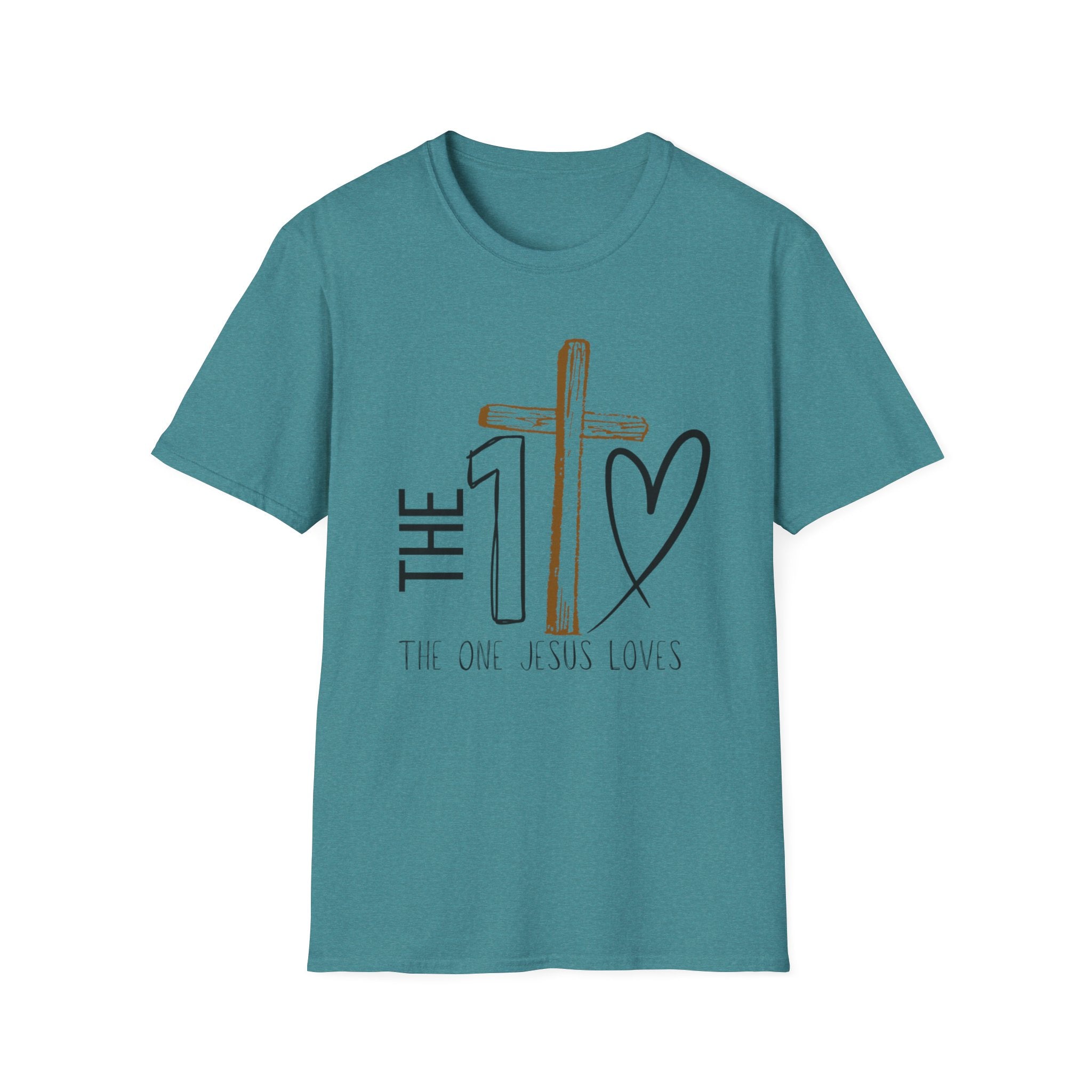 The One Jesus Loves Christian T-Shirt |Cross Graphic Shirt