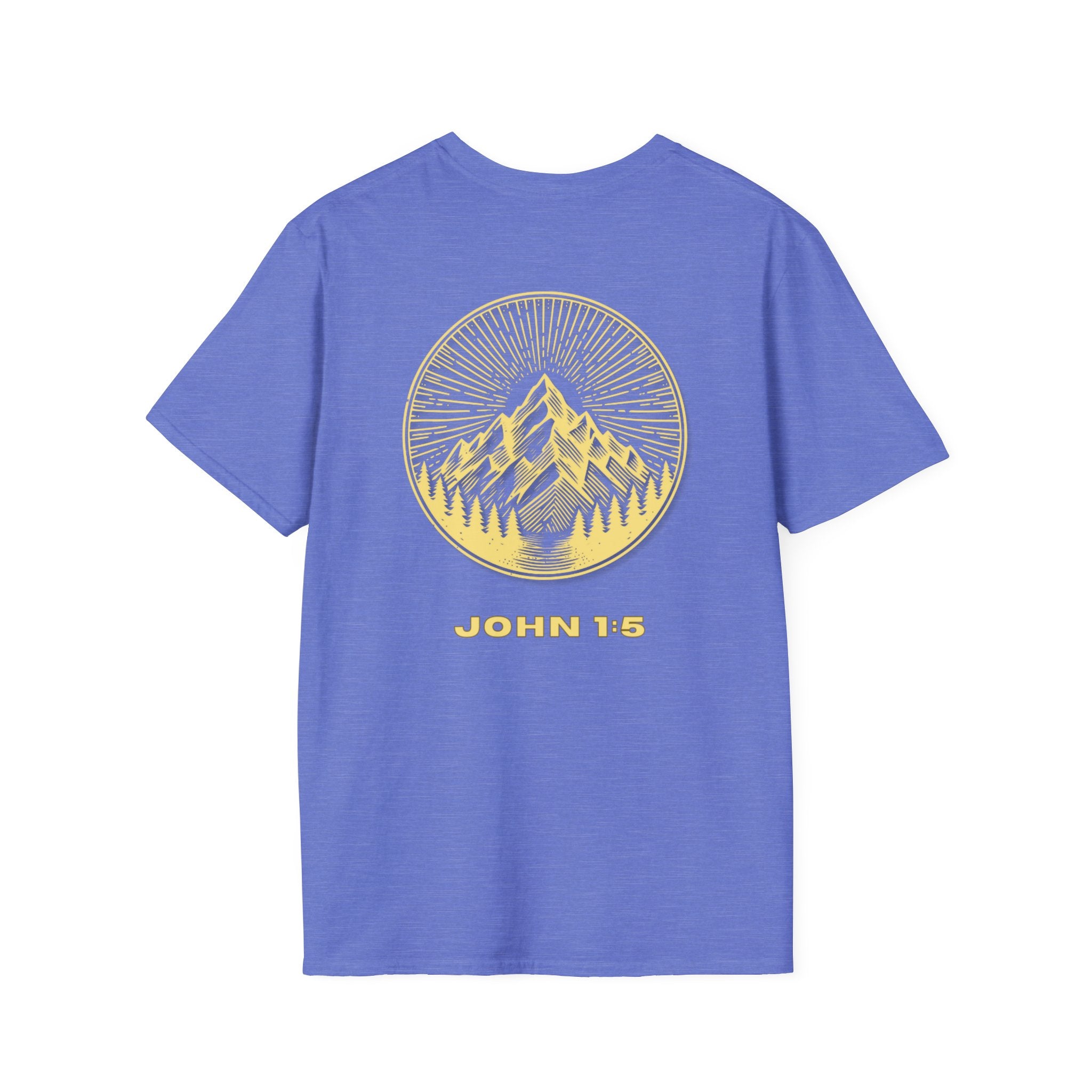 Be Their Light Mountain T-Shirt, Unisex Tee, Faith-Based Apparel, Christian Message Shirt