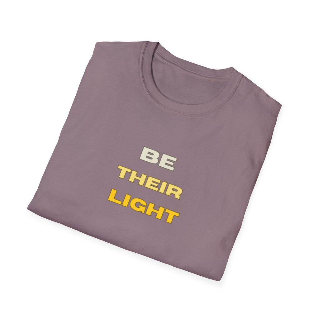 Be Their Light Mountain T-Shirt, Unisex Tee, Faith-Based Apparel, Christian Message Shirt