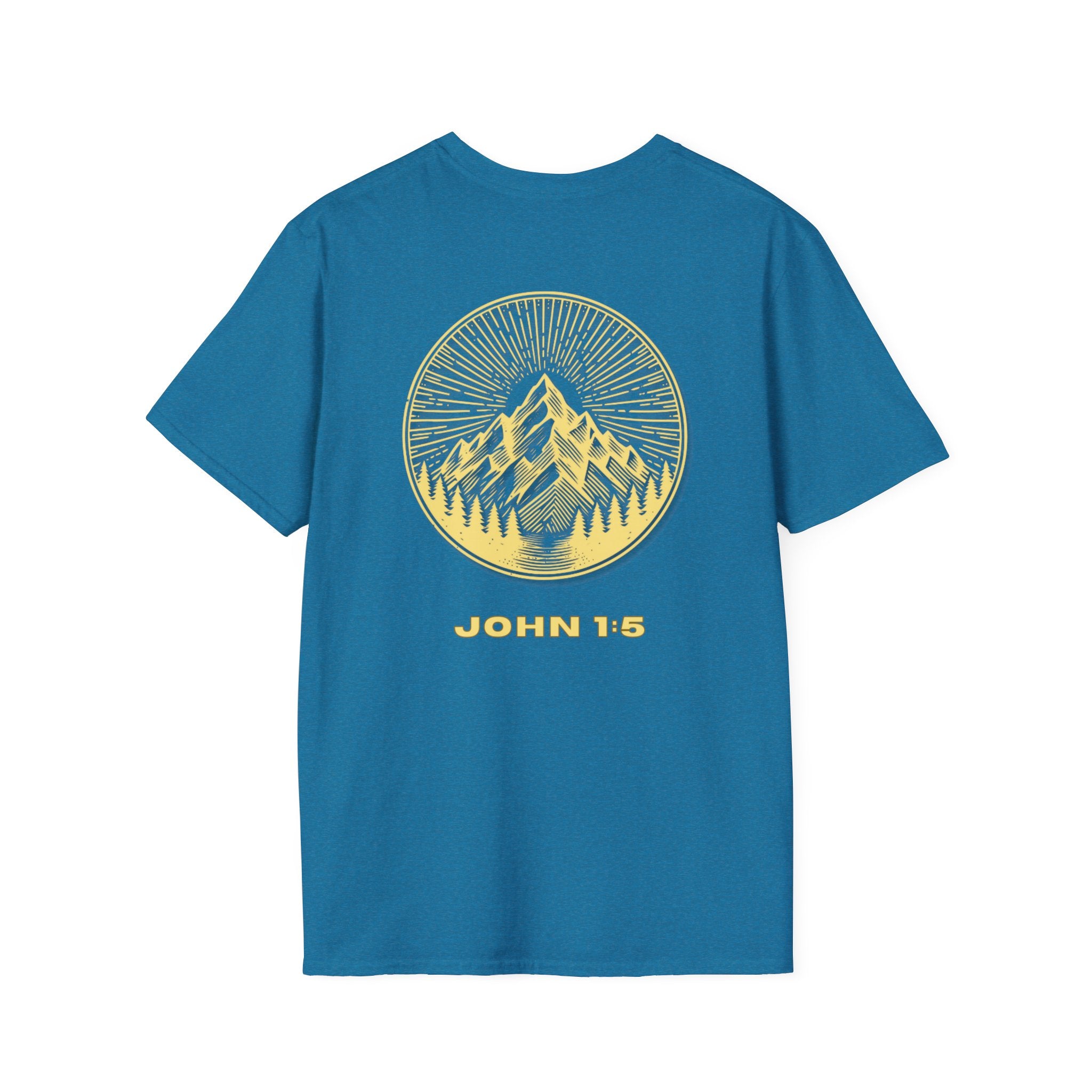 Be Their Light Mountain T-Shirt, Unisex Tee, Faith-Based Apparel, Christian Message Shirt
