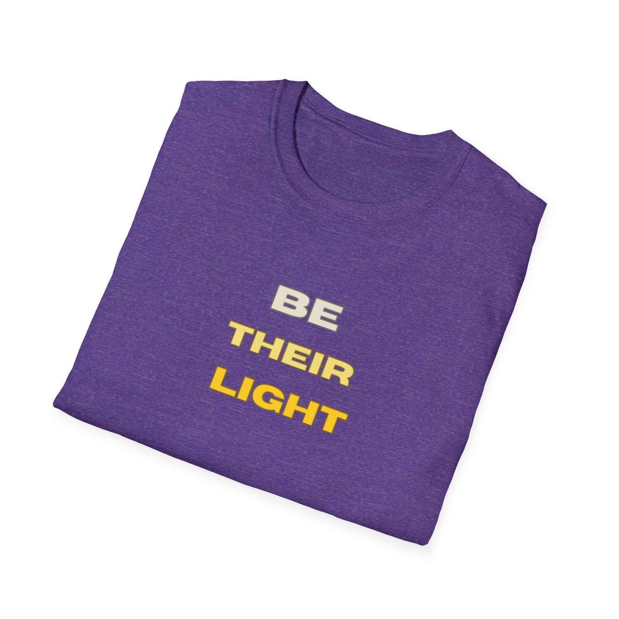 Be Their Light Mountain T-Shirt, Unisex Tee, Faith-Based Apparel, Christian Message Shirt