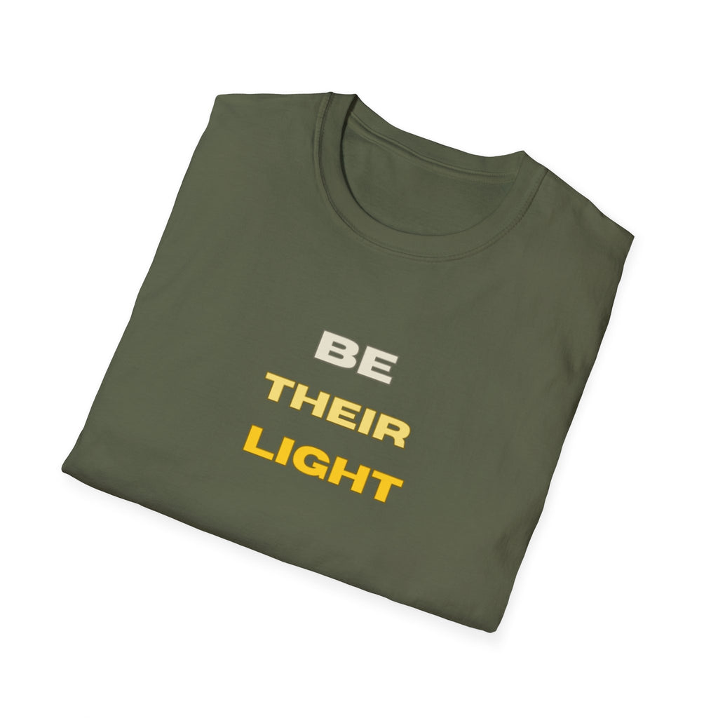 Be Their Light Mountain T-Shirt, Unisex Tee, Faith-Based Apparel, Christian Message Shirt