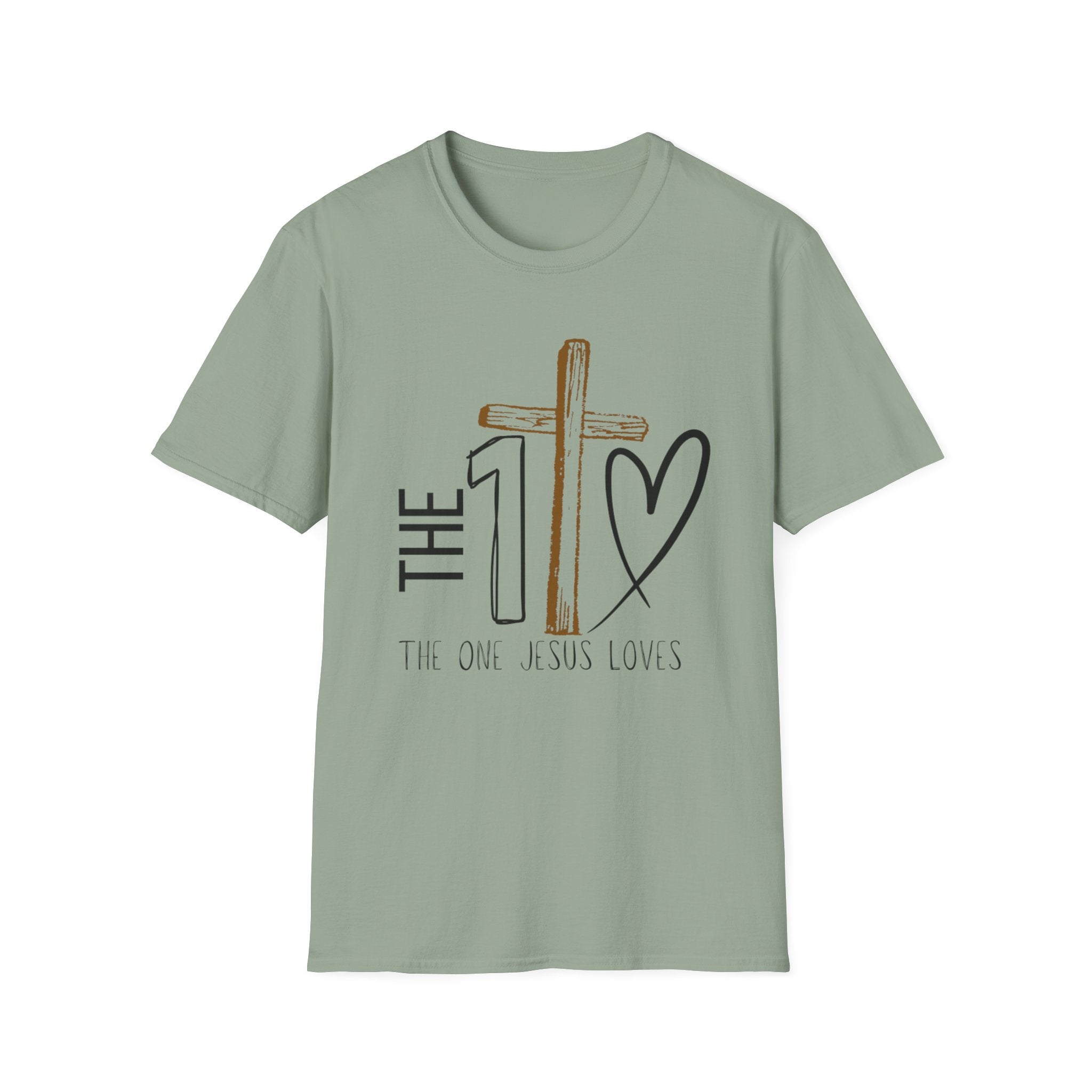 The One Jesus Loves Christian T-Shirt |Cross Graphic Shirt