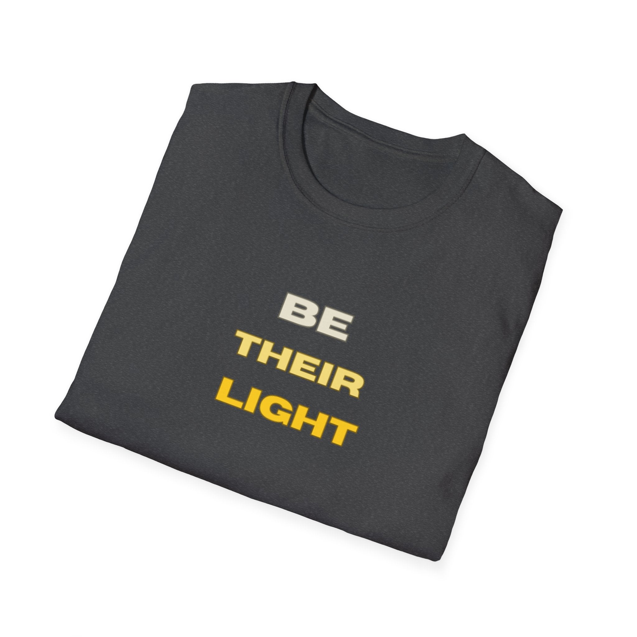 Be Their Light Mountain T-Shirt, Unisex Tee, Faith-Based Apparel, Christian Message Shirt
