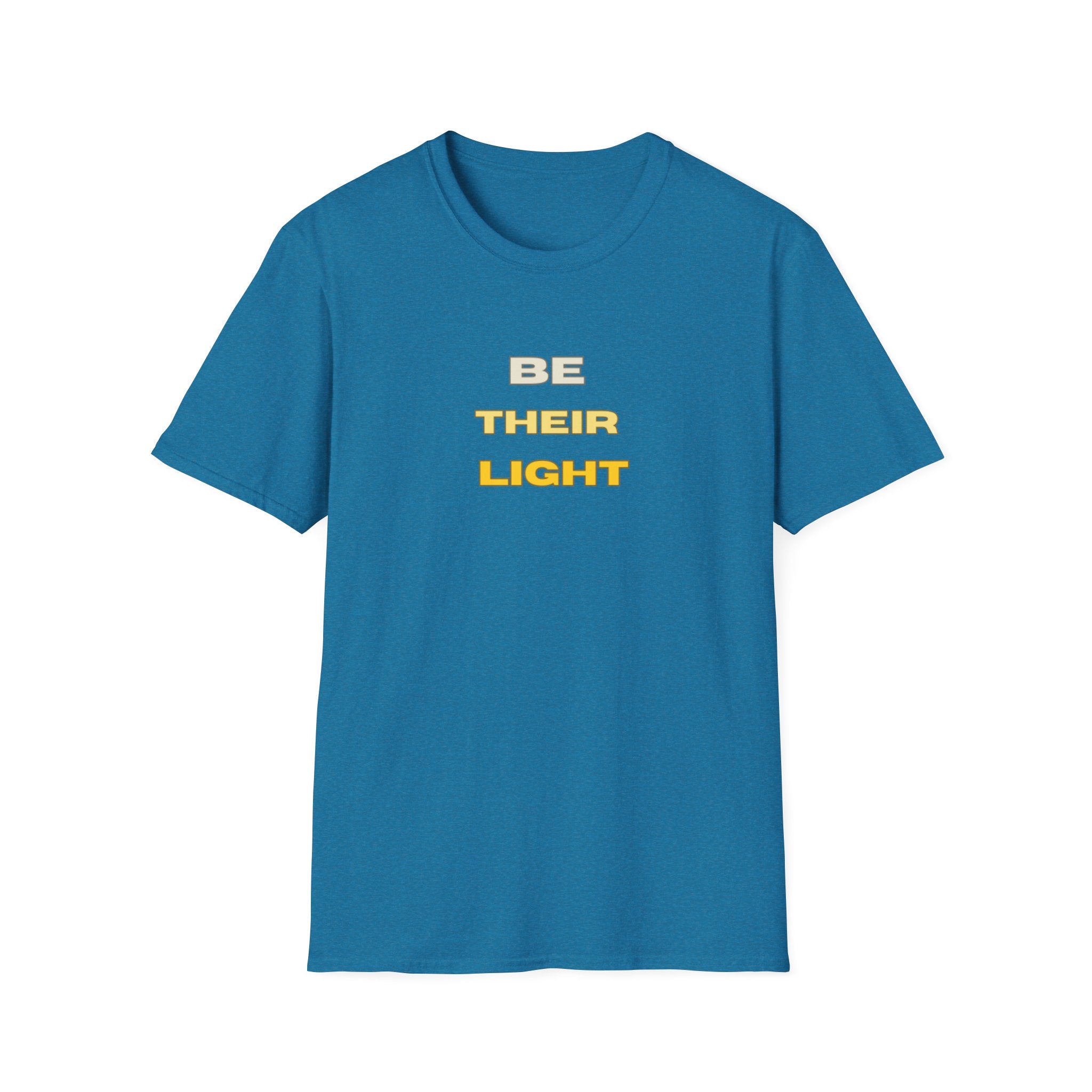 Be Their Light Mountain T-Shirt, Unisex Tee, Faith-Based Apparel, Christian Message Shirt