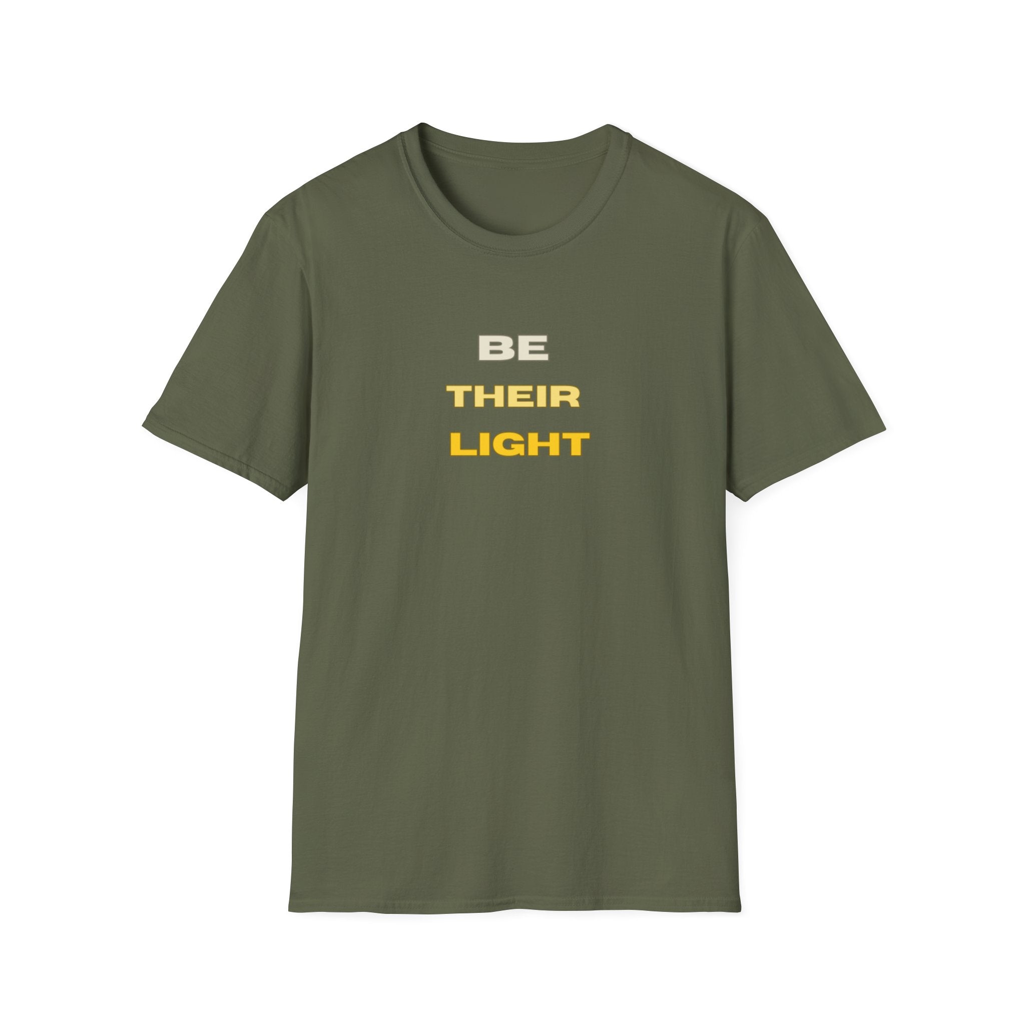 Be Their Light Mountain T-Shirt, Unisex Tee, Faith-Based Apparel, Christian Message Shirt