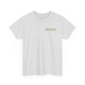 Ash Gray Front of Christian t-shirt featuring yellow daffodils and the word HOPE in elegant serif lettering inspired by Ephesians 1:18.